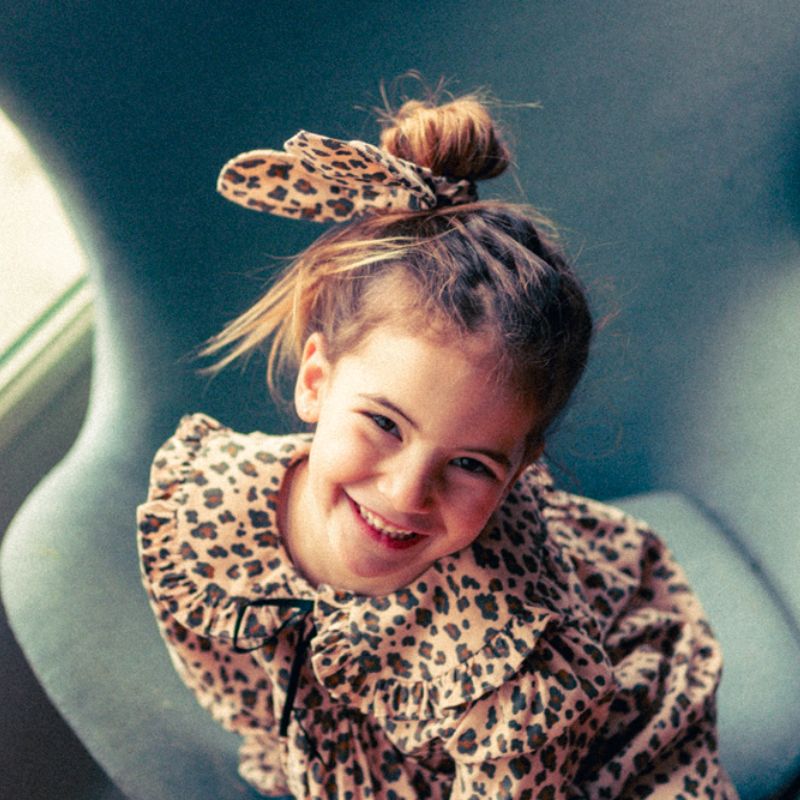 Benjamine Dress - Beige Leopard