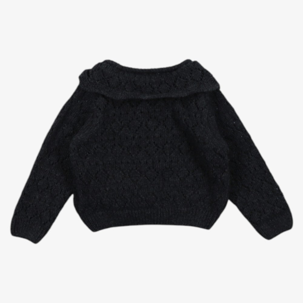 Luna Romper And Cardigan - Dark Grey