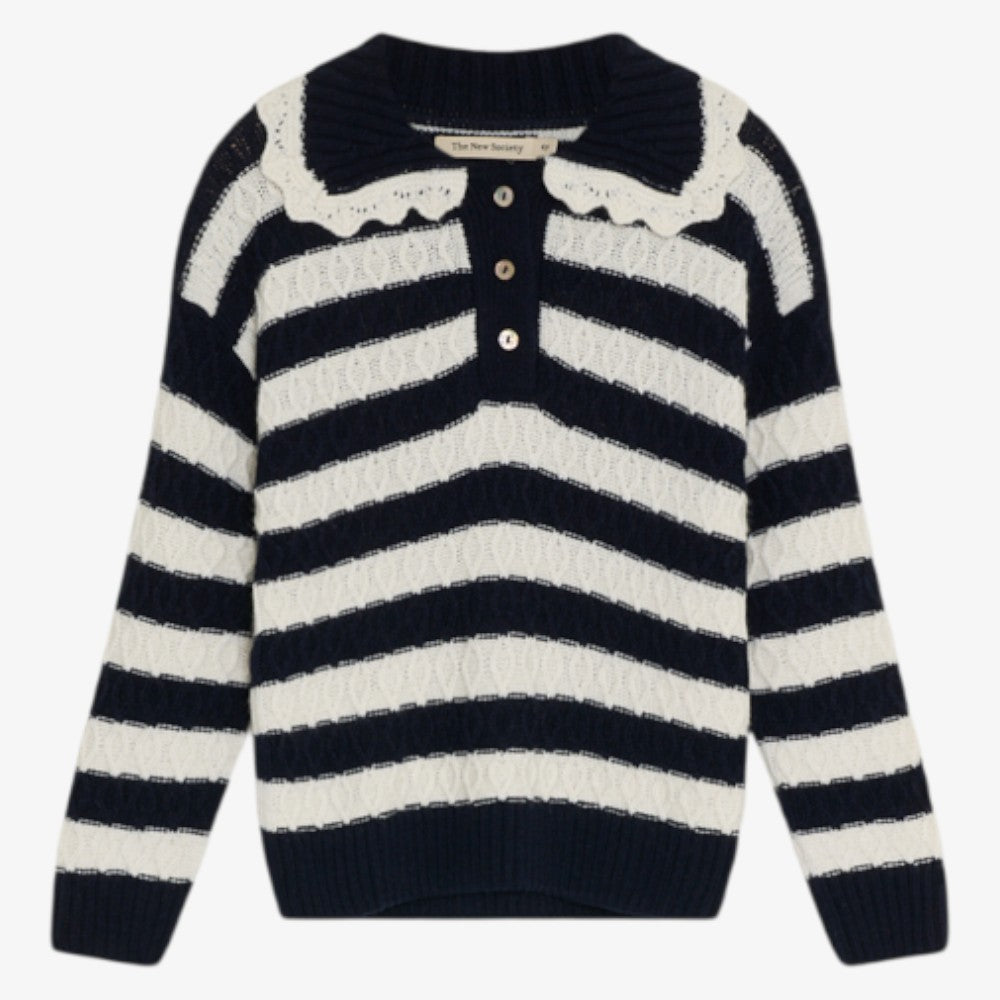 Reverie Polo Sweater - Black