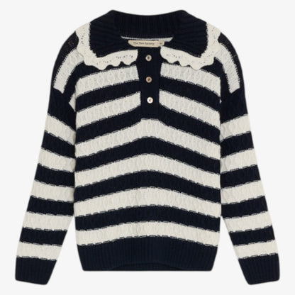 Reverie Polo Sweater - Black