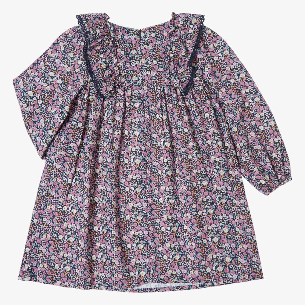 Flower Dress - Navy