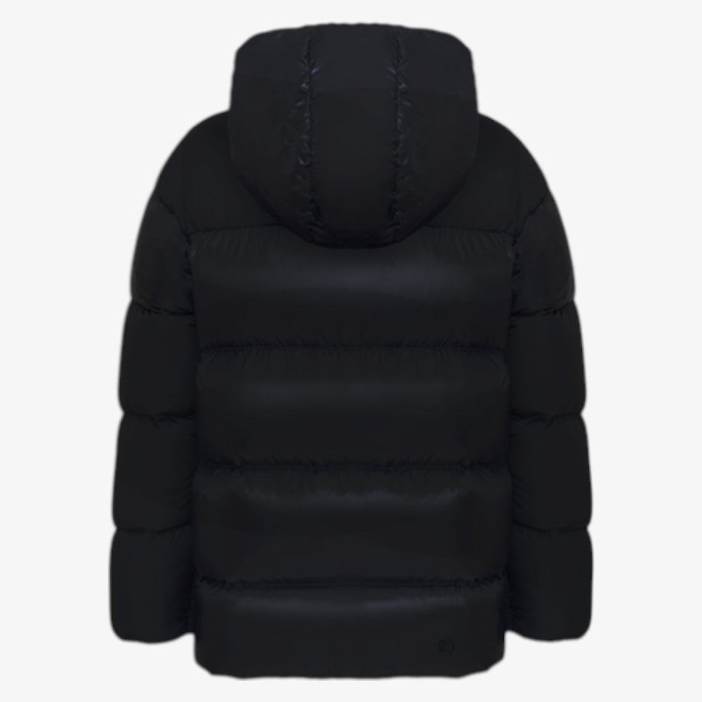 Hooded Quilted Jacket - Black