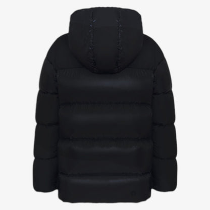 Hooded Quilted Jacket - Black