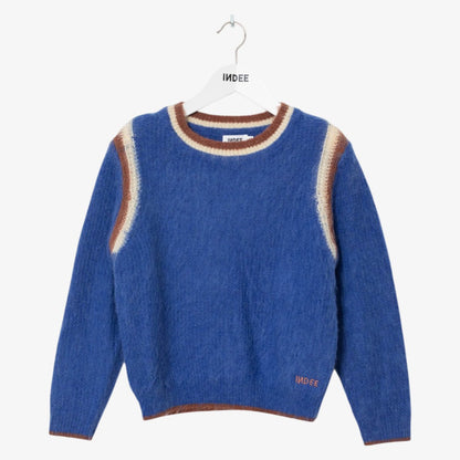 Contrast Sweater - Royal Blue