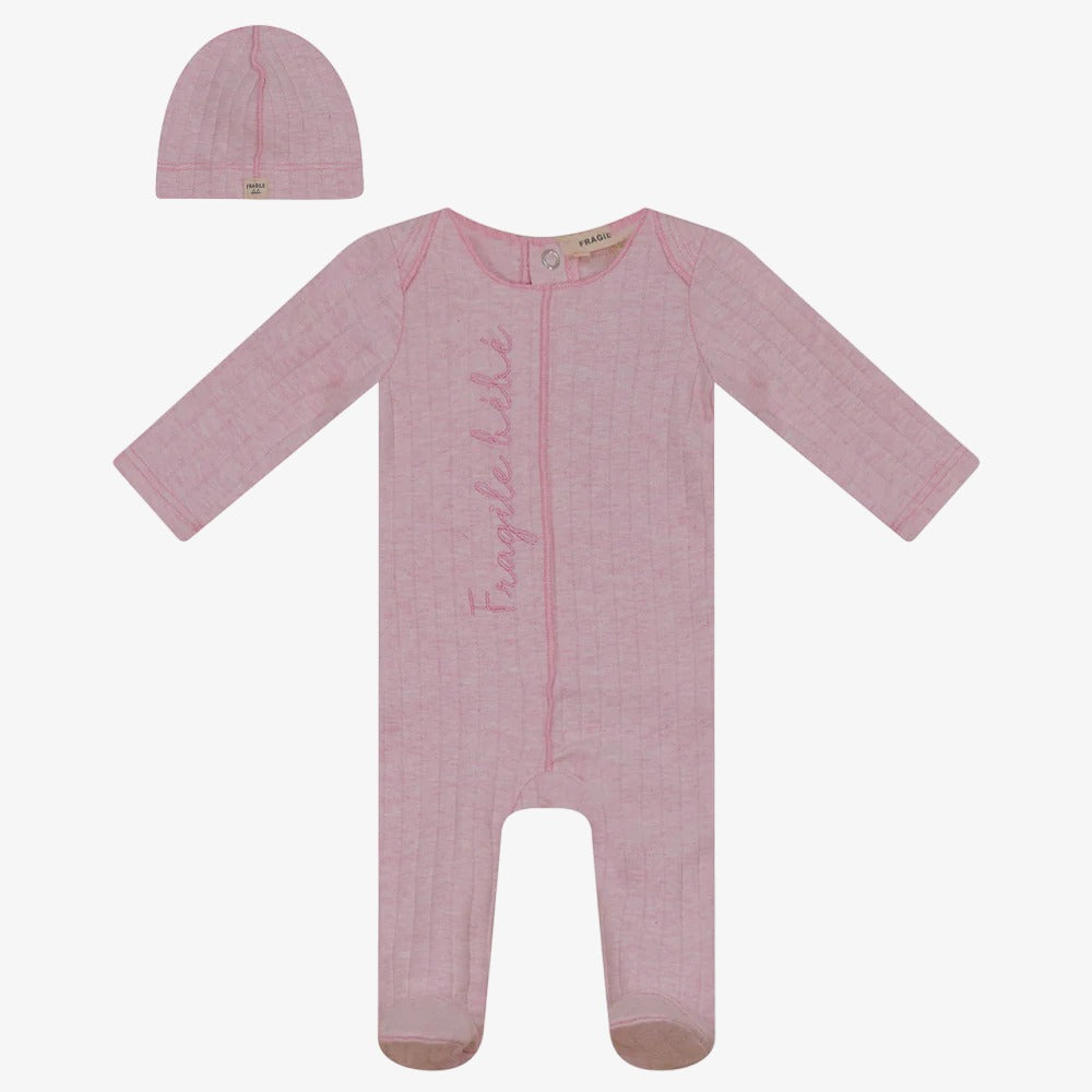 Footie &amp; Hat - Pink