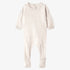 Cherry Design Footie - Cream