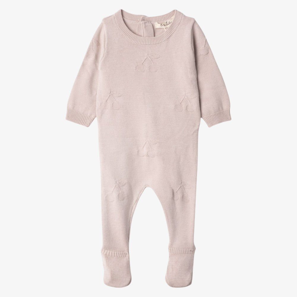 Cherry Design Footie - Mauve