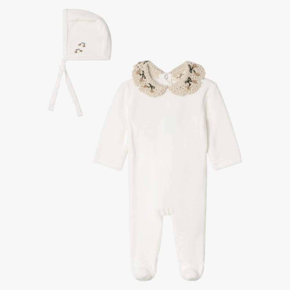 Collar Footie - Off White