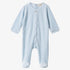 Scallop Footie - Blue