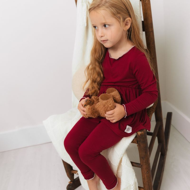 Bamboo Stitch Pajamas - Ruby