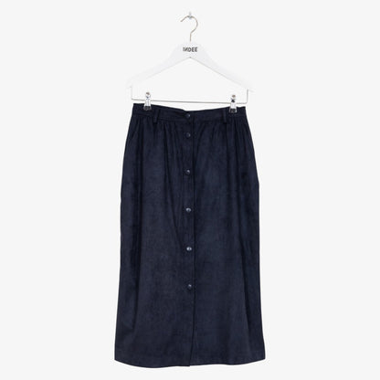 Suede Skirt - Navy
