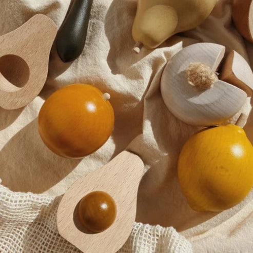 Wooden Fruits - Multi-colored