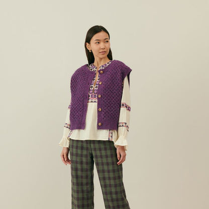 Rany Cardigan - Purple