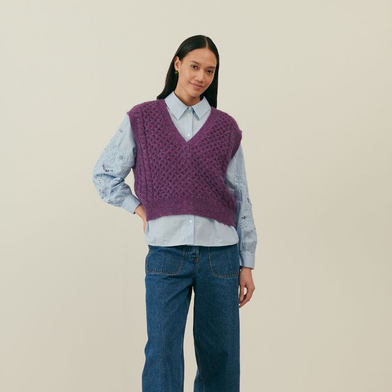 Rany Cardigan - Purple