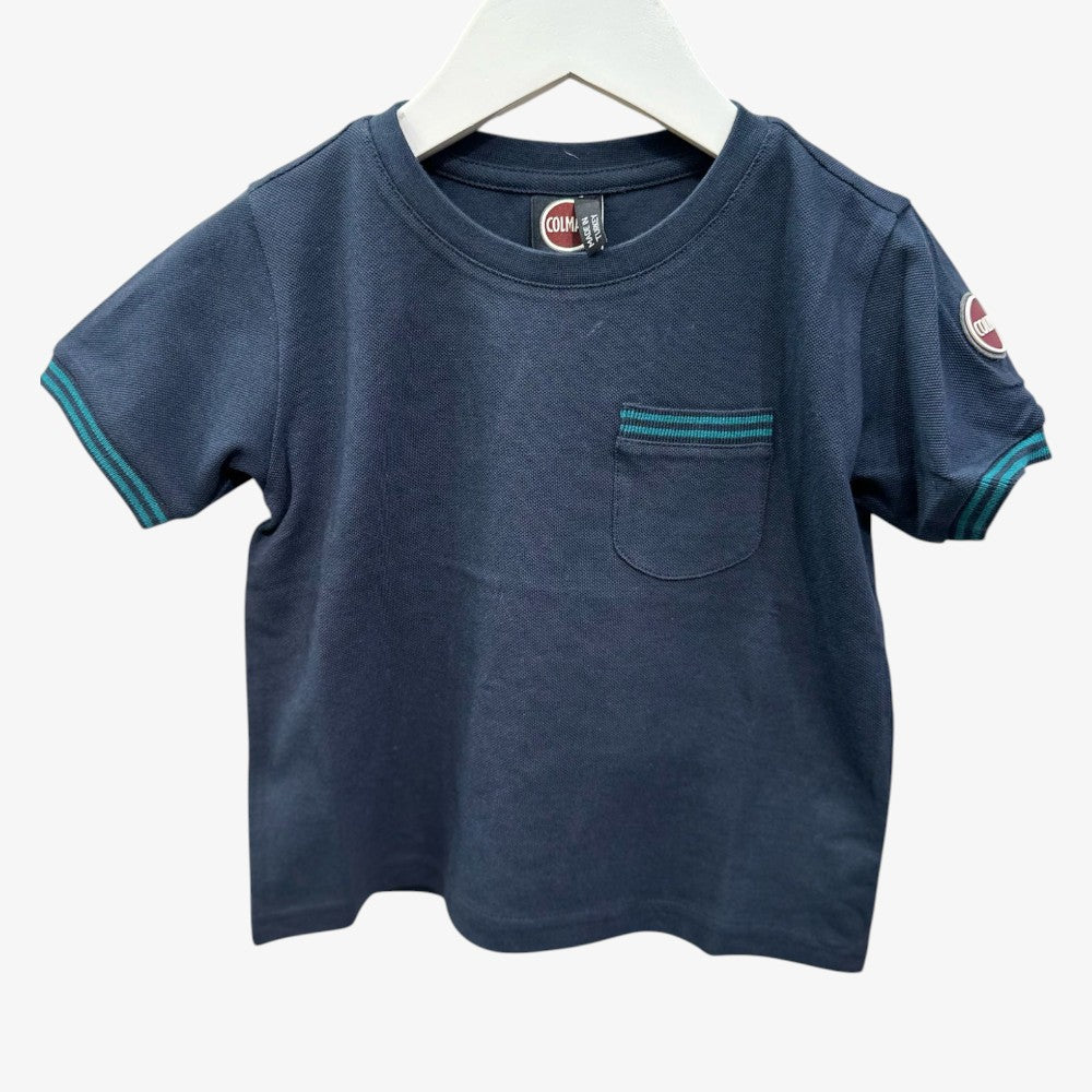 Piquet Pocket T-Shirt - Navy