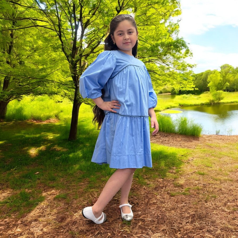 Printed Dress - Blue