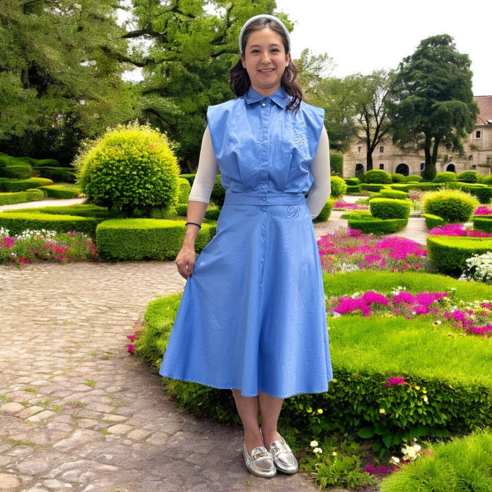 Embroidered Skirt - Oxford