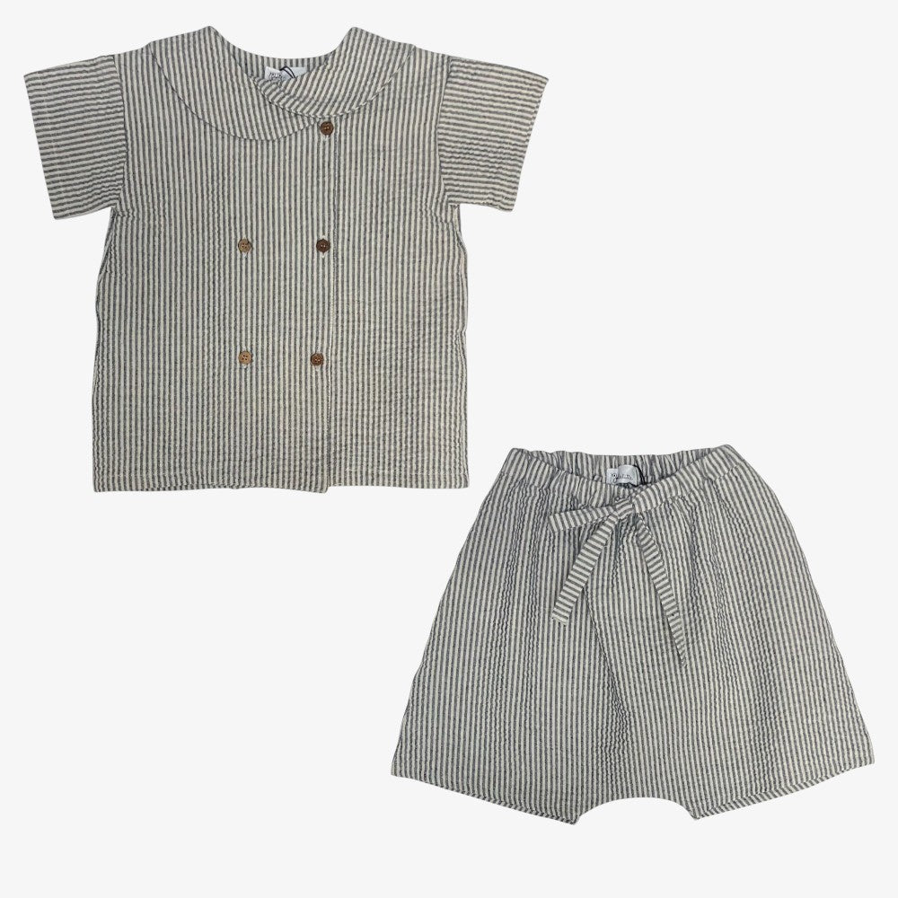 Quebec Shirt And Shorts - Navy
