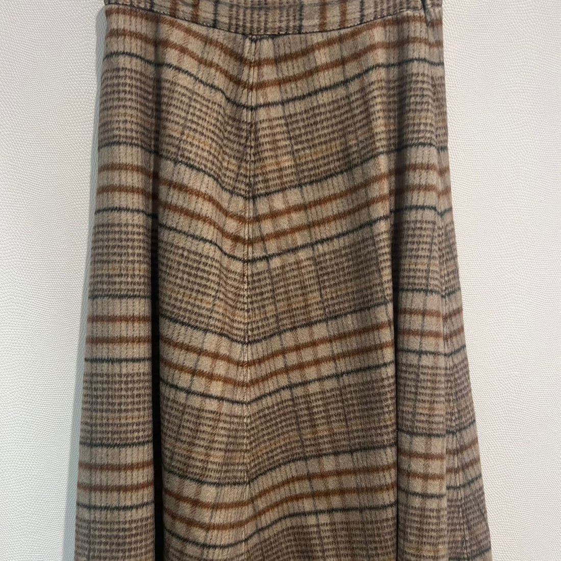 Plaid Skirt - Brown