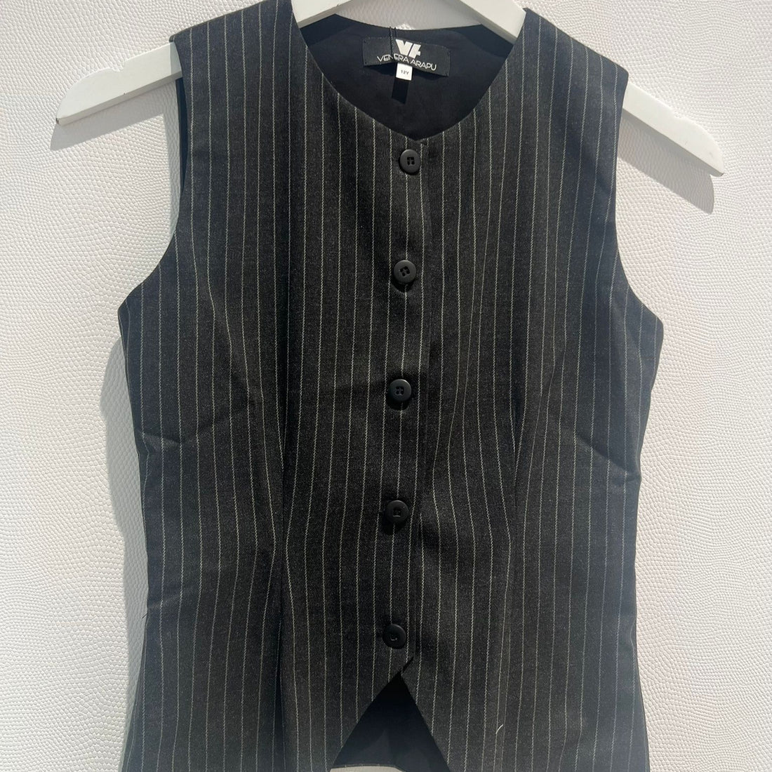 Button Vest - Black