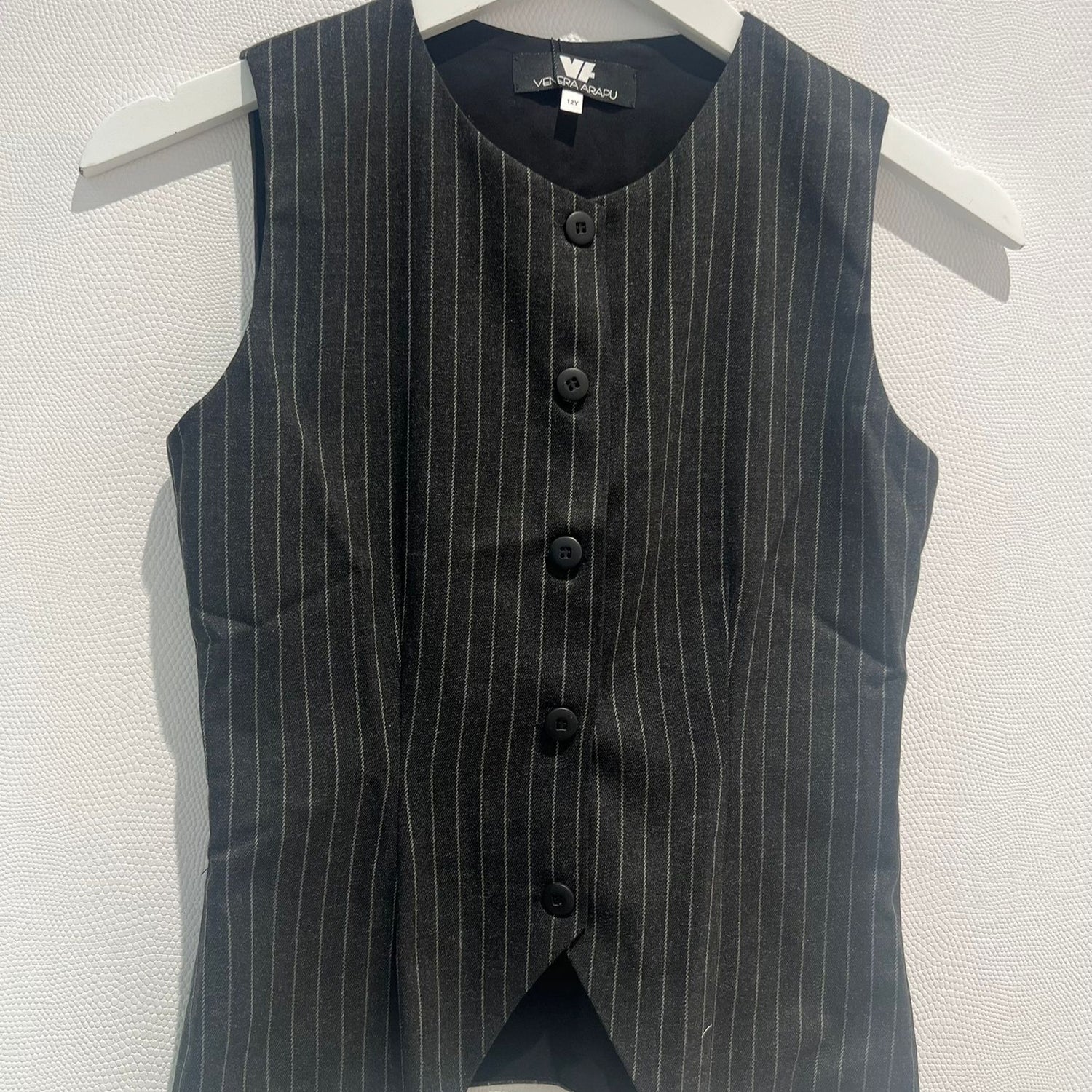 Button Vest - Black