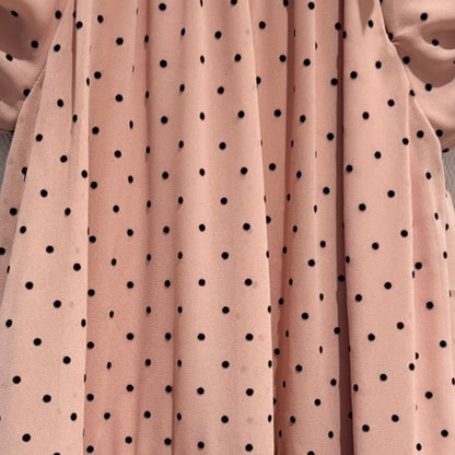 Tulle Dot Dress - Pink
