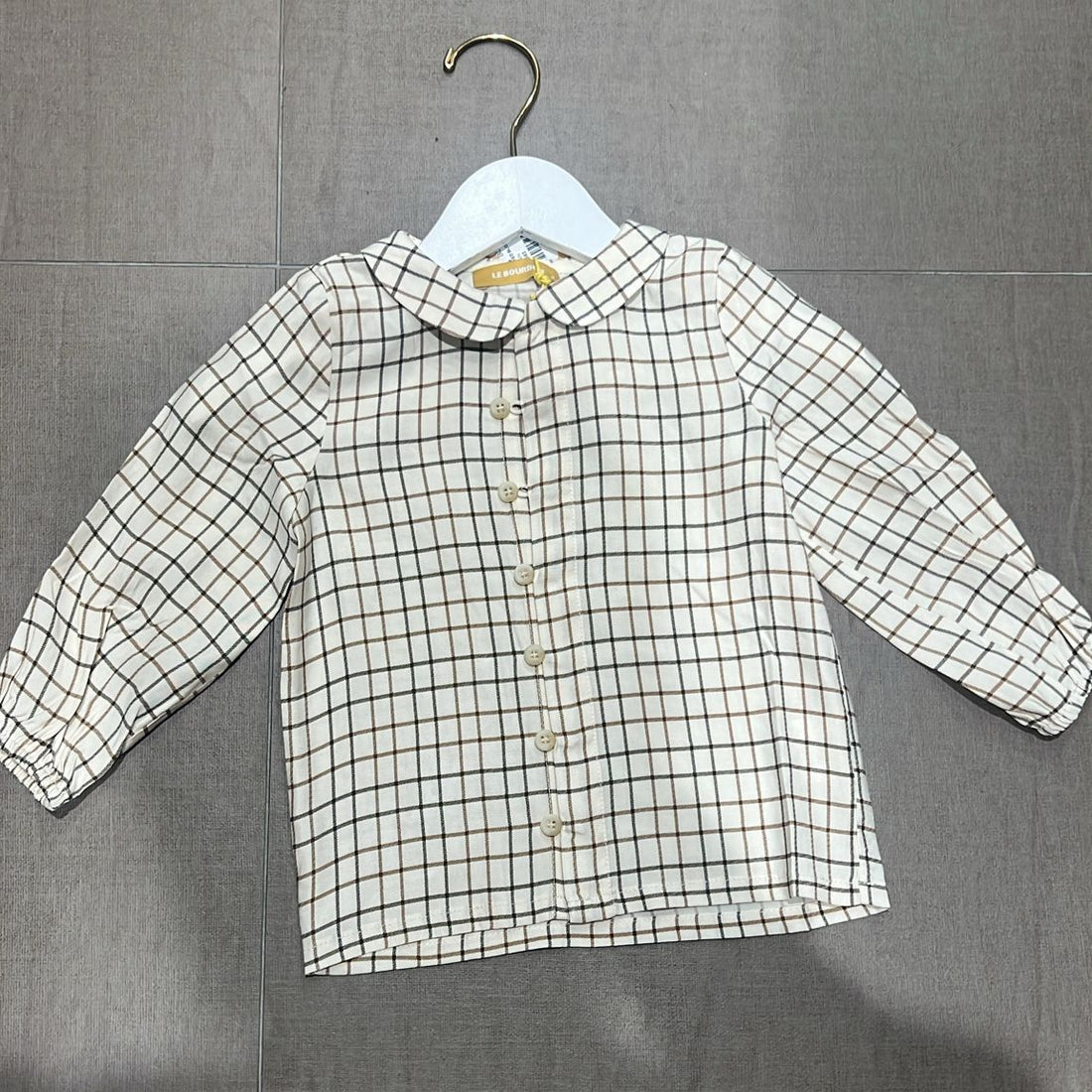 Collard Blouse - Brown
