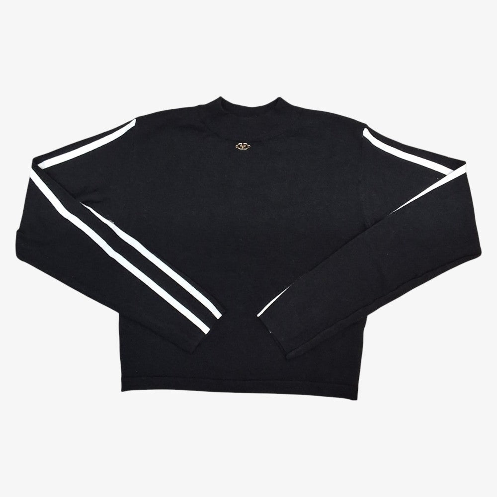 STRIPE TOP - Black/white