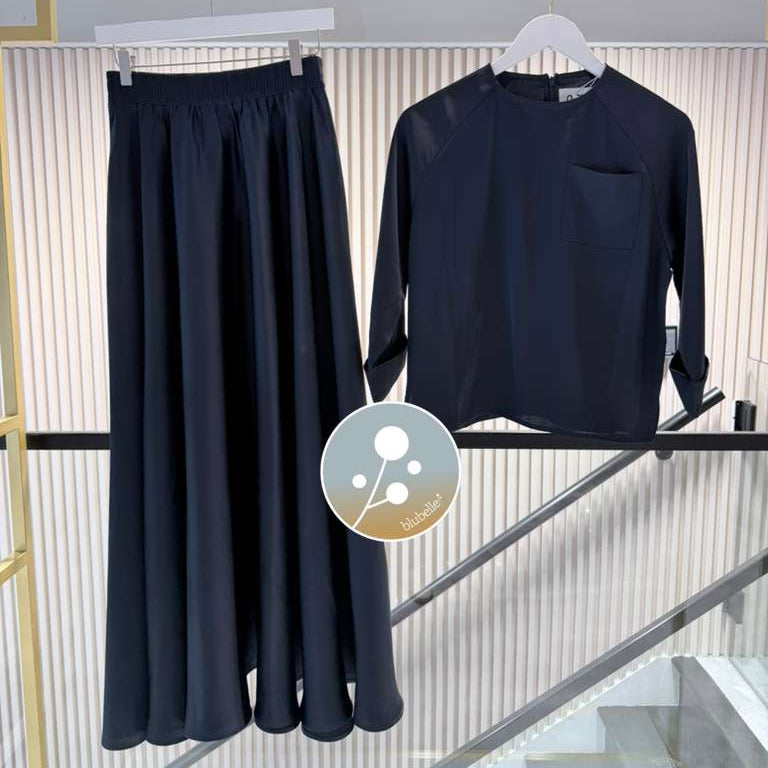 Silky Set - Navy Blue