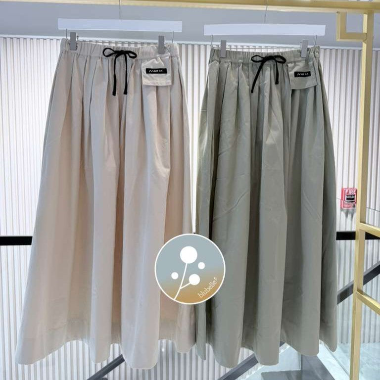 Colorblock Skirt - Sage