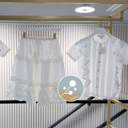 Maeve Top And Skirt - White