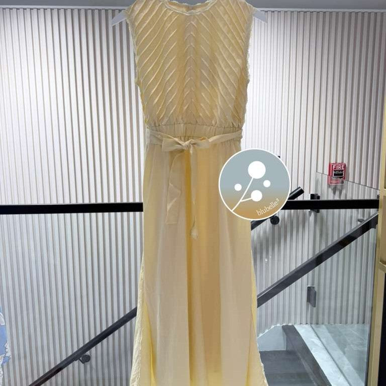 Scalloped Jumper - Pale Yellow