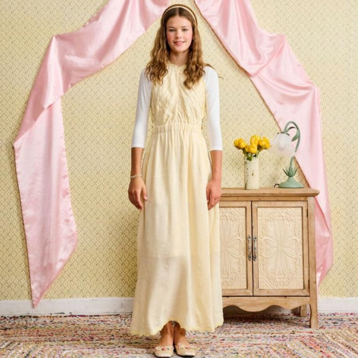 Scalloped Jumper - Pale Yellow