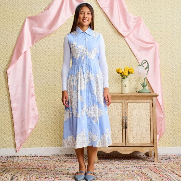 Floral Jumper - Light Blue