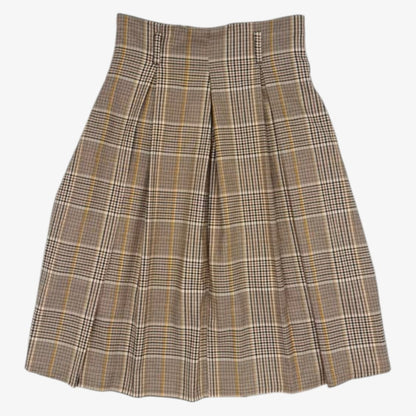 Skirt - Beige Plaid