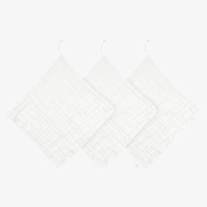 3 Pack Washcloth - White