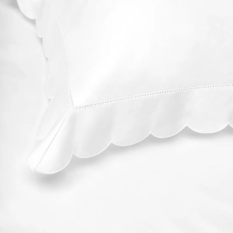 Toddler Pillowcase - Scallop White