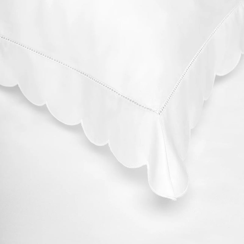 Toddler Pillowcase - Scallop White