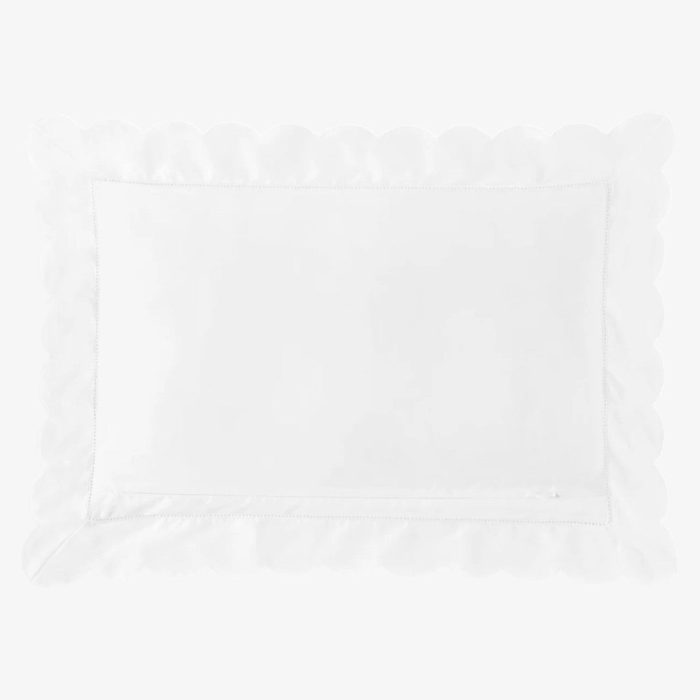 Toddler Pillowcase - Scallop White