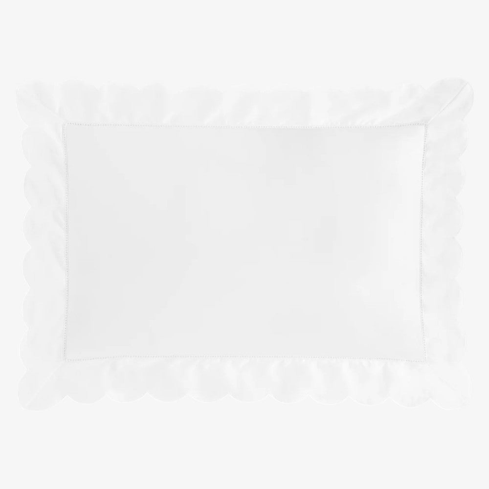 Toddler Pillowcase - Scallop White