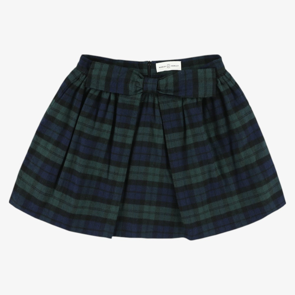 Plaid Skirt - Navy