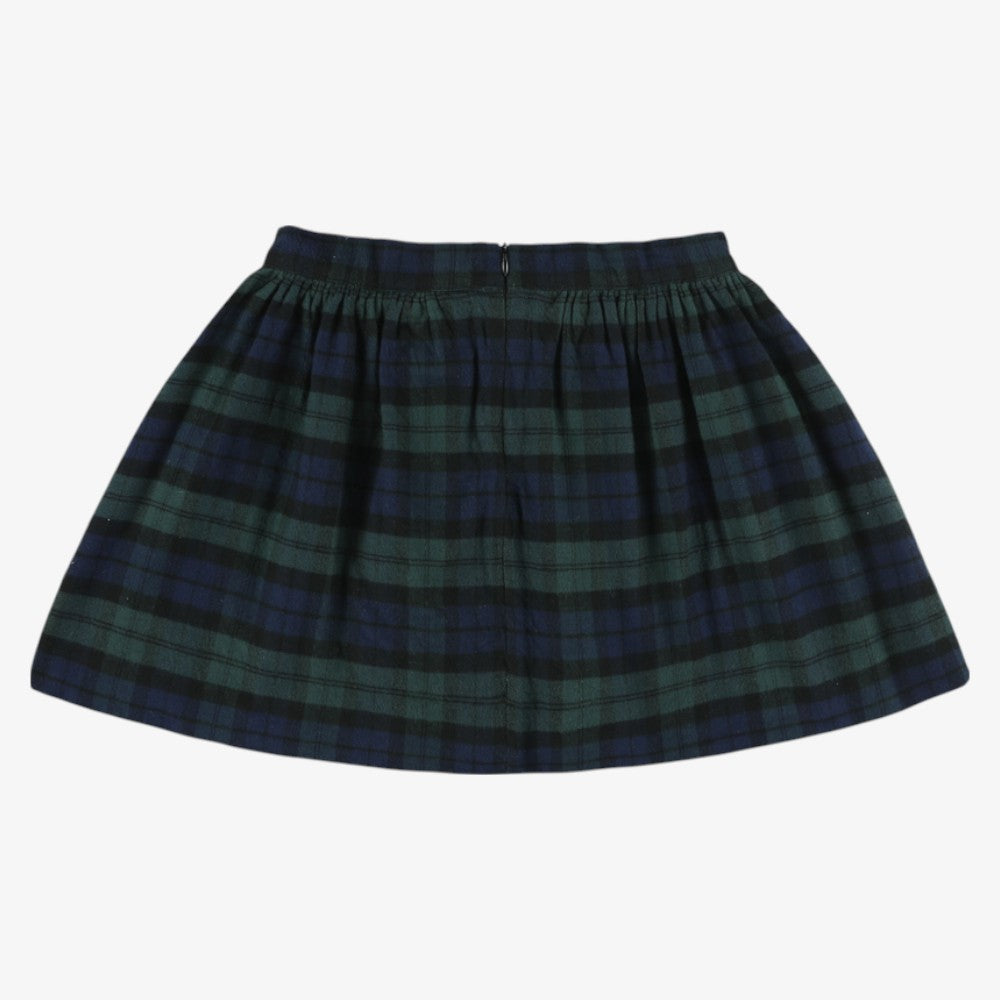 Plaid Skirt - Navy