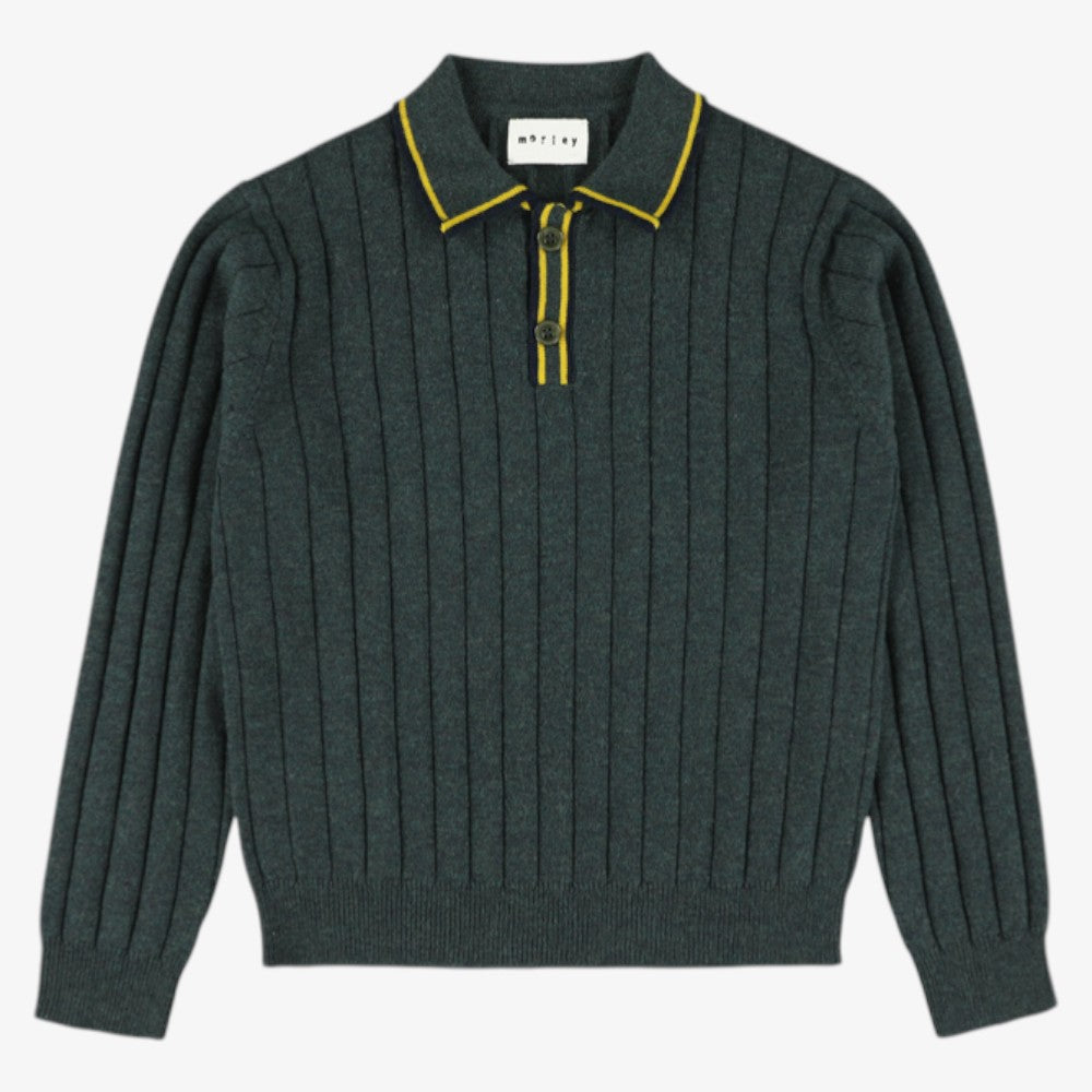 Stripe Polo - Navy