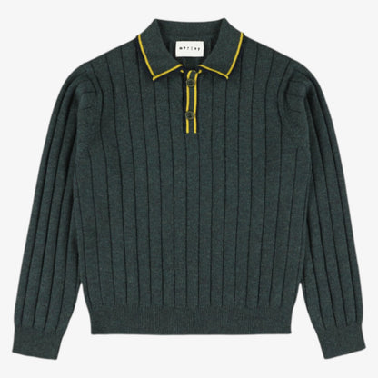 Stripe Polo - Navy