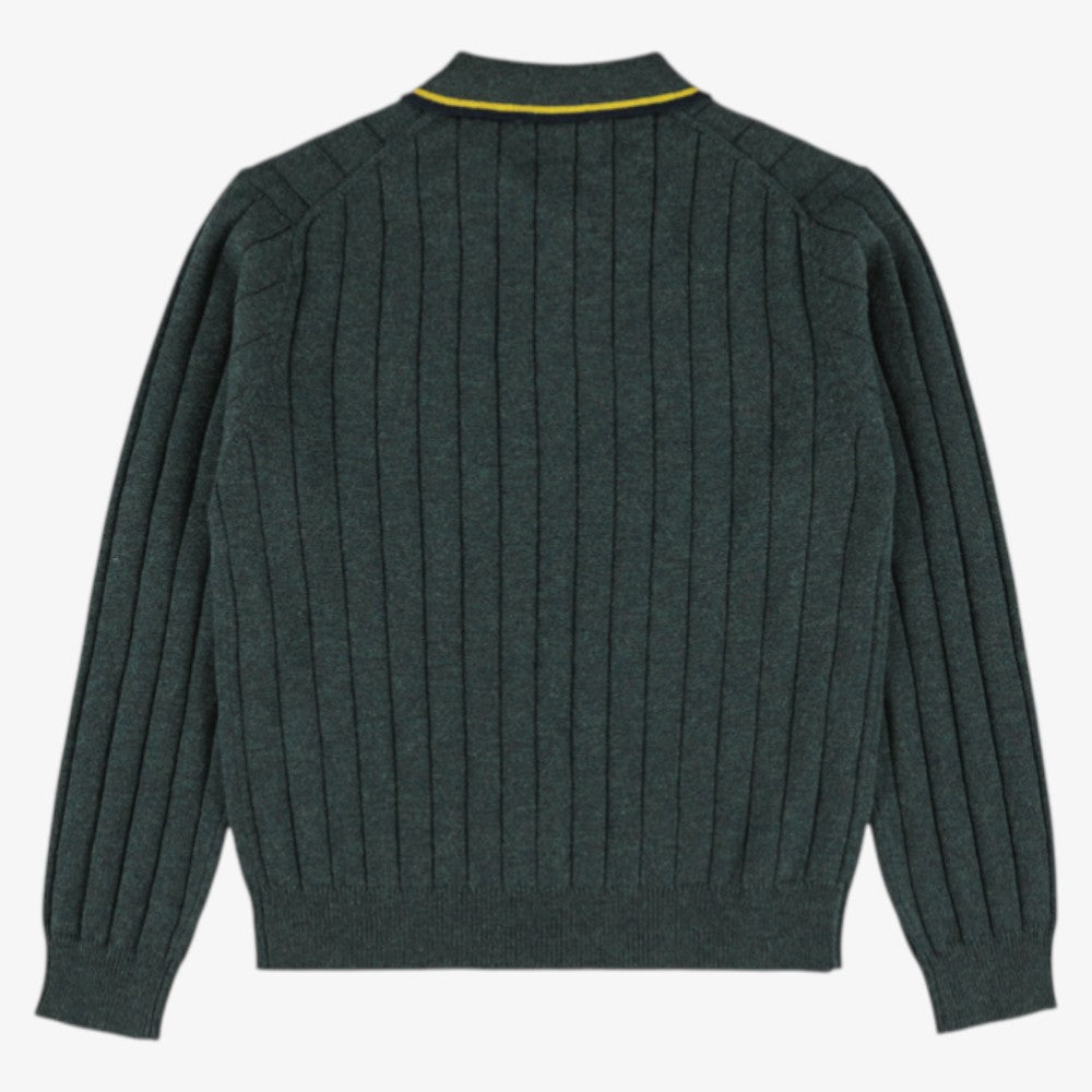 Stripe Polo - Navy