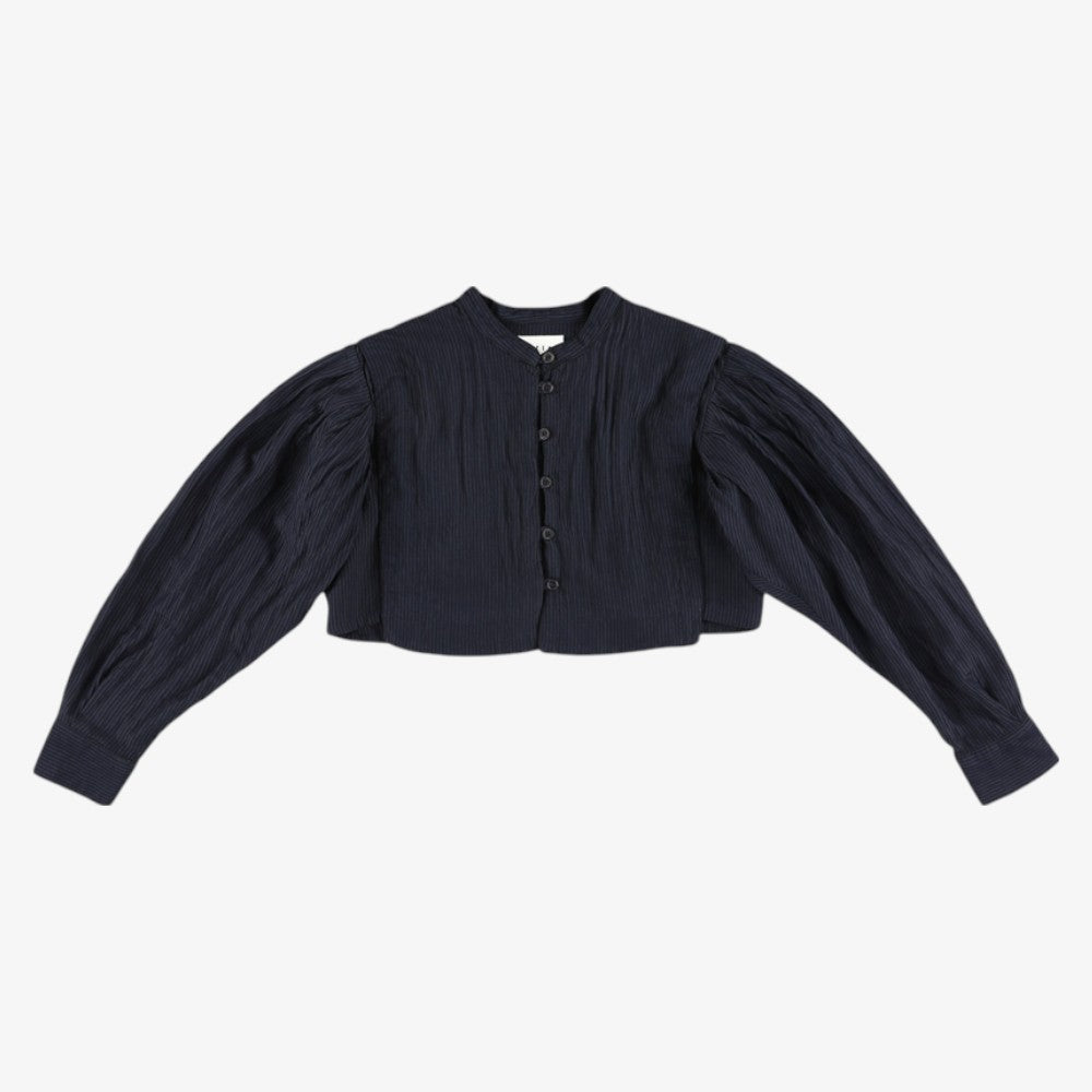 Cropped Shirt - Navy