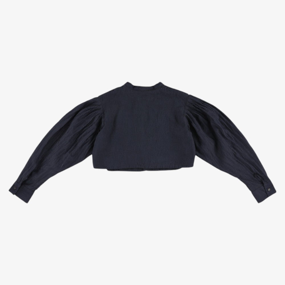 Cropped Shirt - Navy