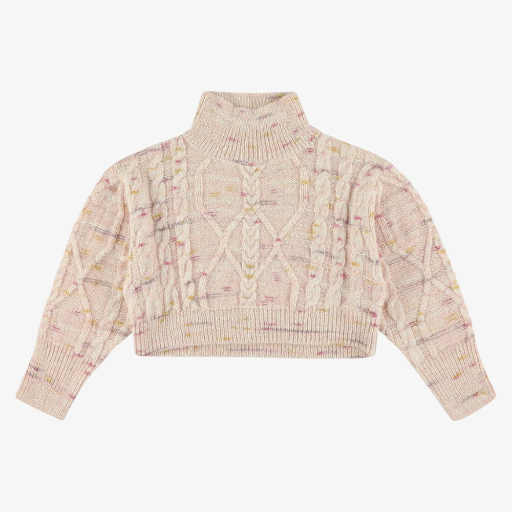 Cable Sweater - Pink