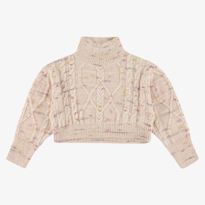 Cable Sweater - Pink