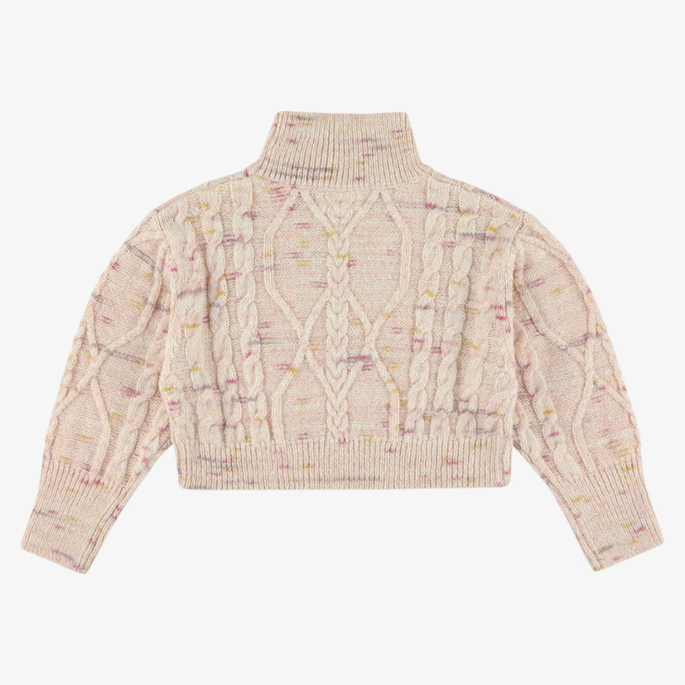 Cable Sweater - Pink
